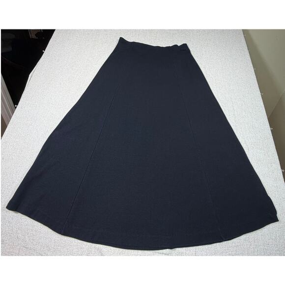 Territory Ahead Women XL Black Maxi Knit Pull On Skirt Casual Travel Comfortable - Picture 2 of 7